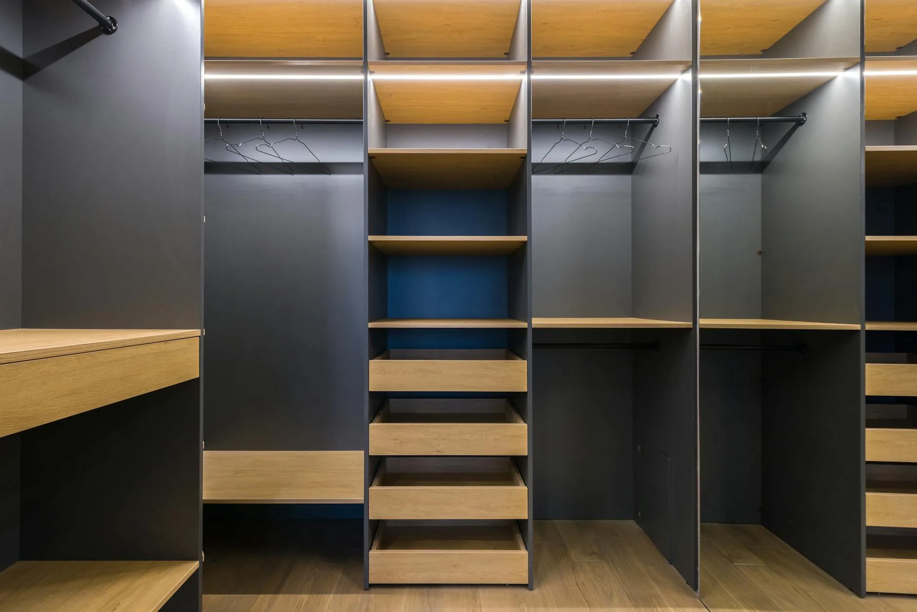 Indoor closet storage space for camping gear